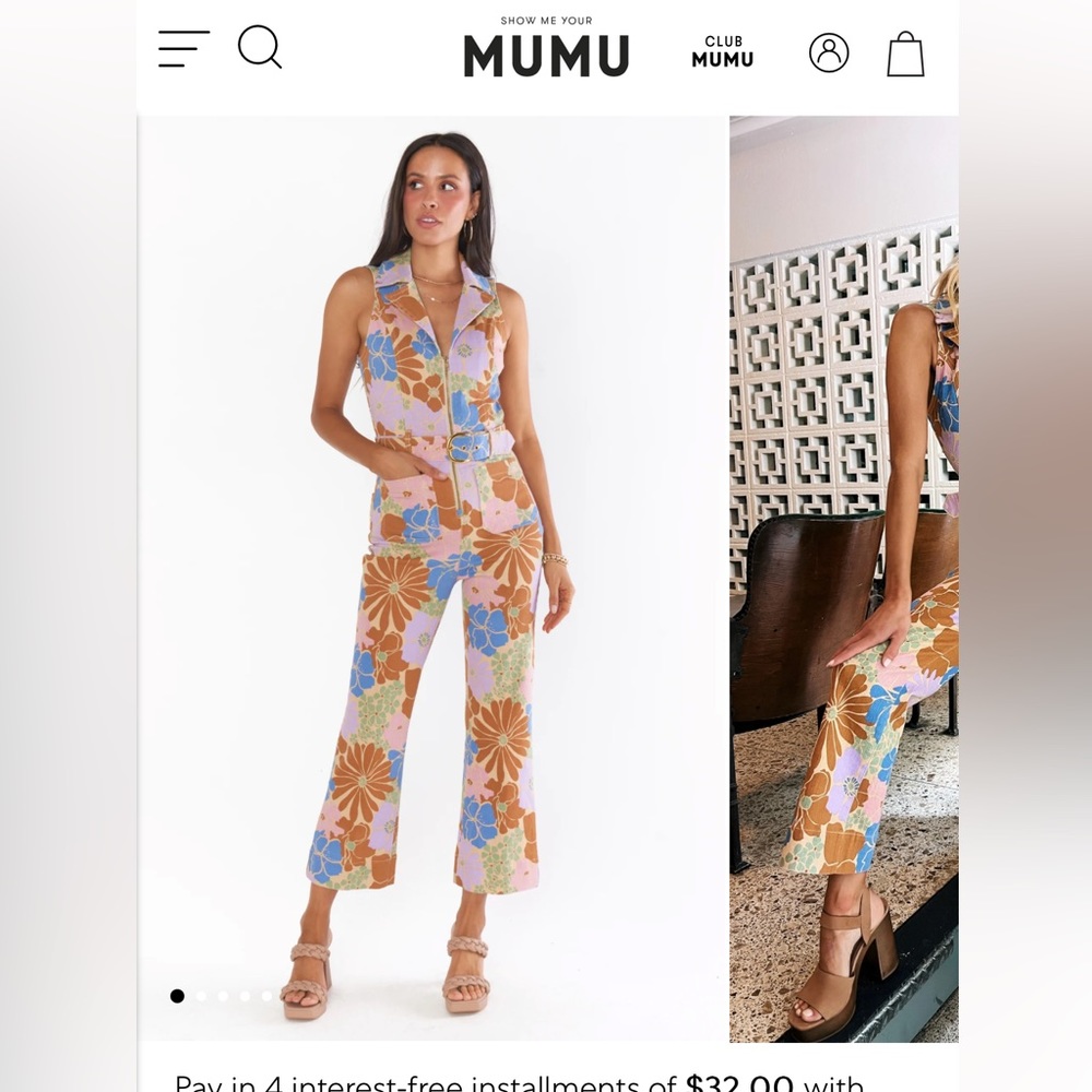 Show Me Your Mumu Jacksonville Crop jumpsuit